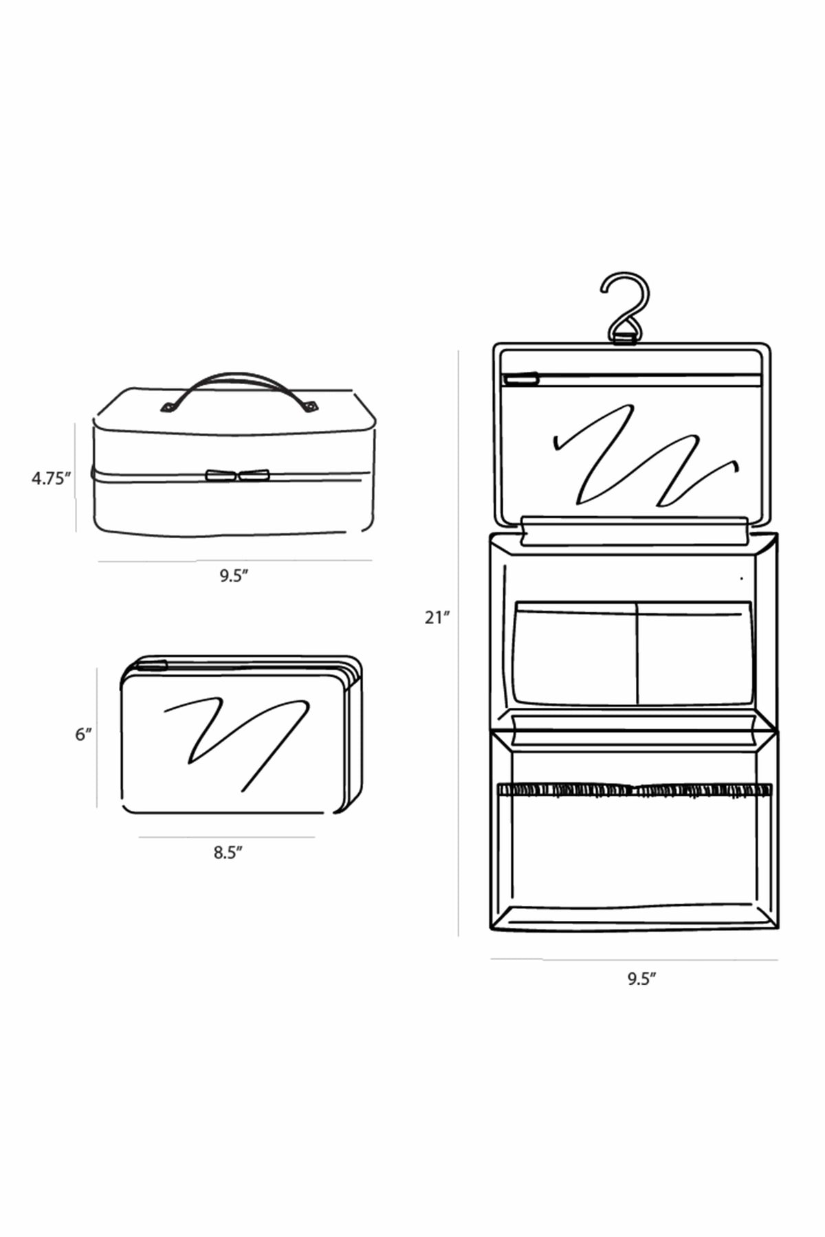 Resale The Hanging Cosmetic Case in Beige - Image 7